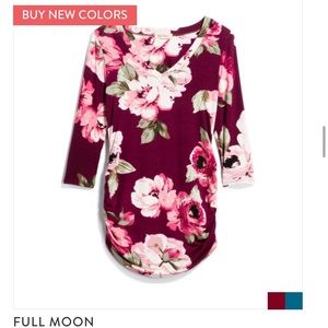 Full Moon Maternity Floral Top